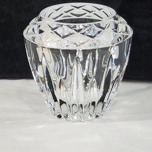 Princess House Highlights Leaded Crystal Candle Holder Bud Vase 2way single